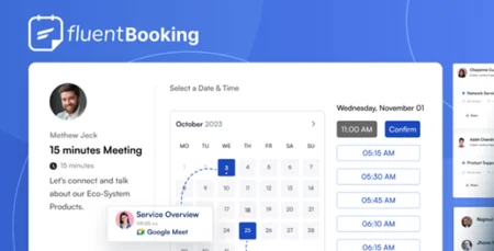 تنزيل اضافة Fluent Booking Pro 130 مجانا للوردبريس