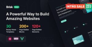 قالب Brisk 5011 Multi Purpose Elementor WordPress Theme1